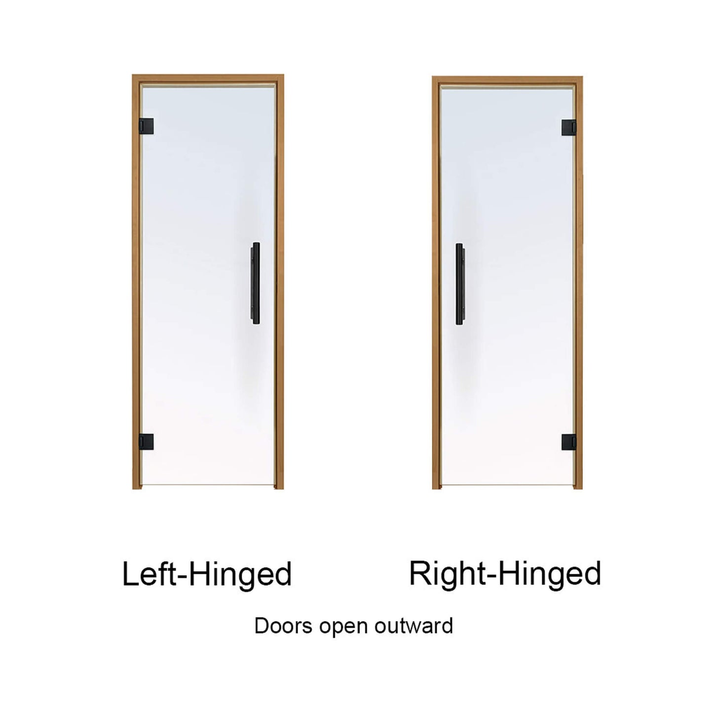 Prosaunas 24X81-Inch Thermo-Aspen Prehung Clear Glass Sauna Door (SAK13651)