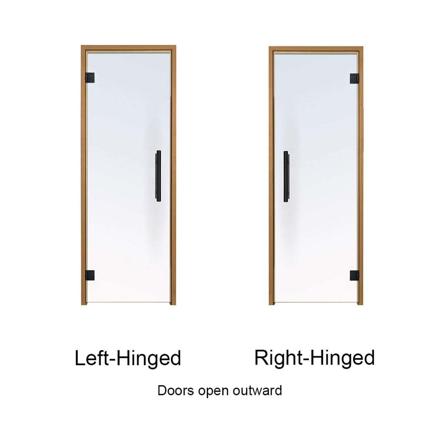 Prosaunas 24X81-Inch Thermo-Aspen Prehung Tinted Glass Sauna Door (SAK51863)