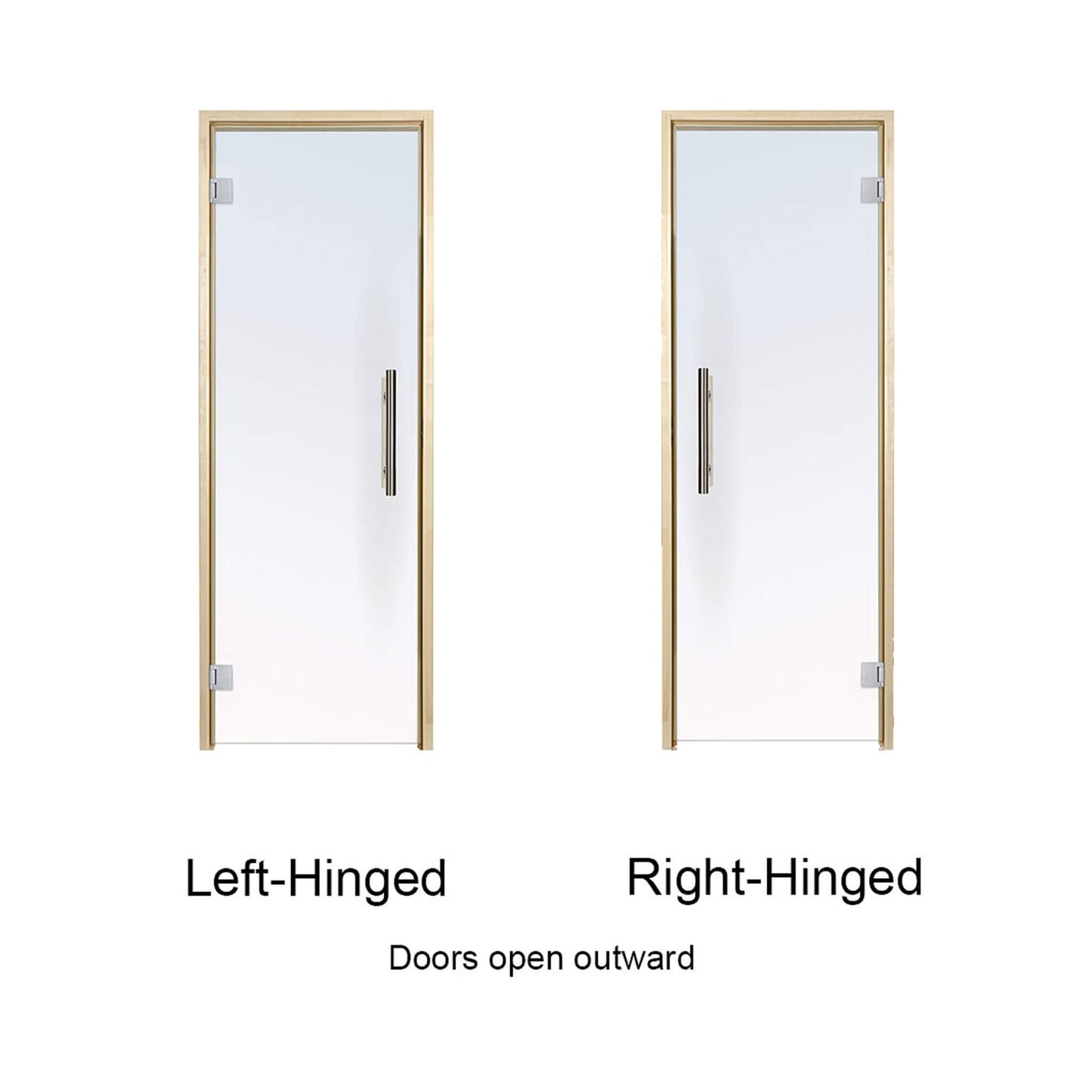 Prosaunas 36X81-Inch Aspen Clear ADA Glass Sauna Door (SAK75843)