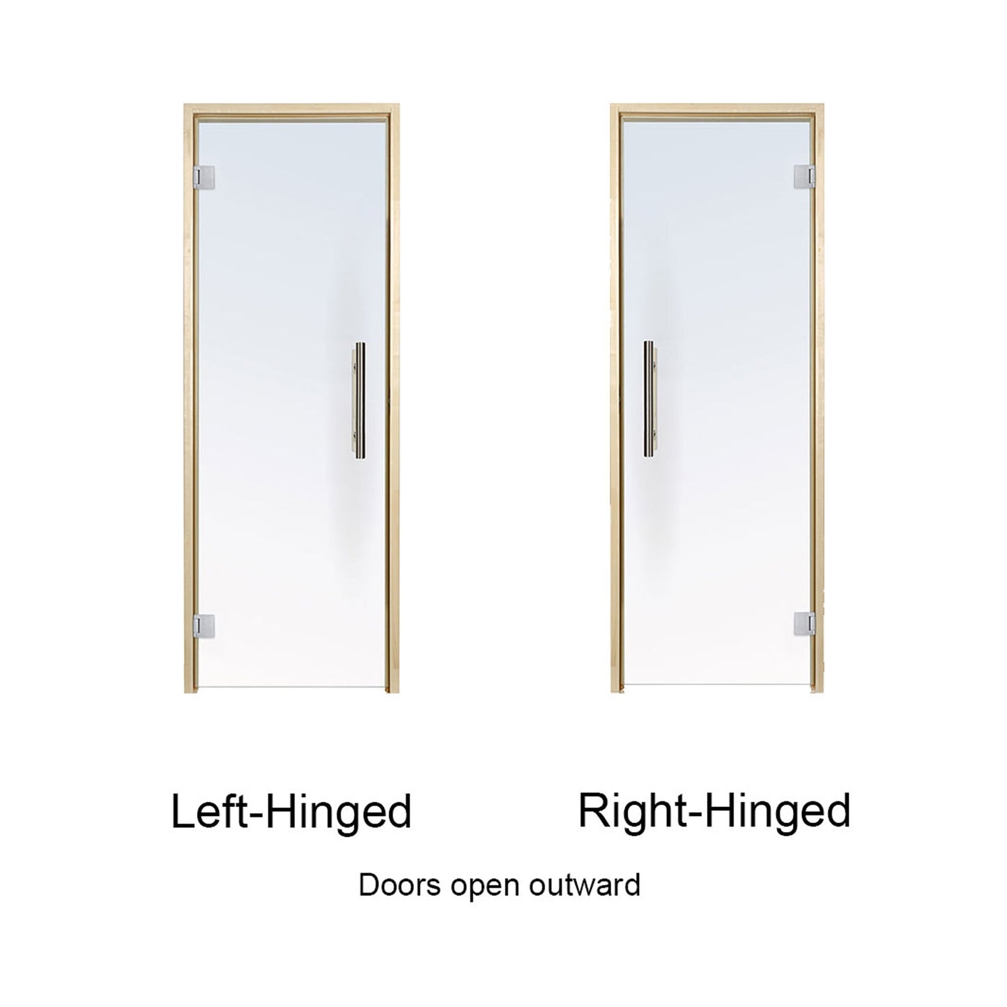 Prosaunas 36X81-Inch Aspen Prehung ADA Tinted Glass Sauna Door (SAK17952)