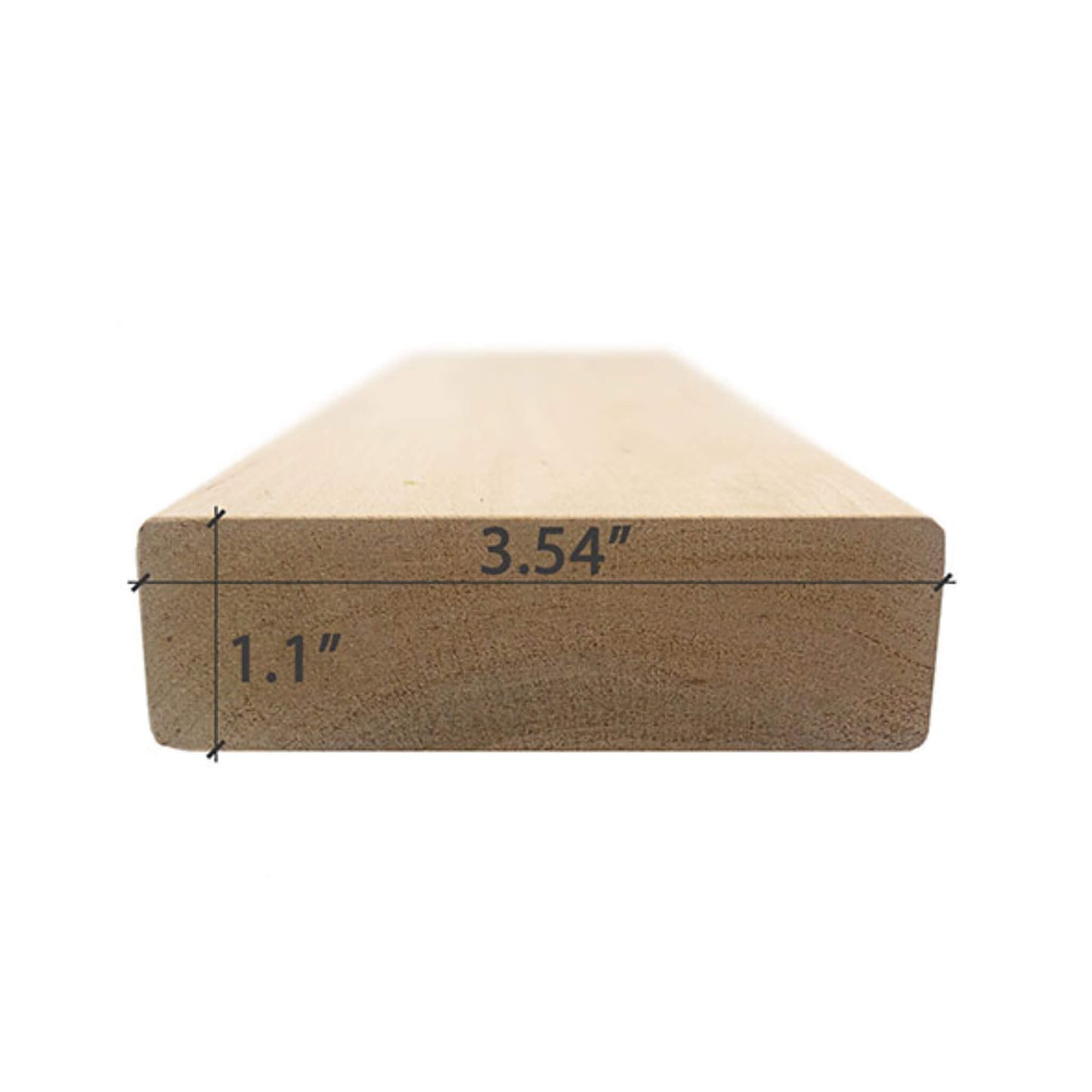 Prosaunas Alder 2X4 S4SEE SHP 4-Sides Eased Edges Sauna Bench Wood [Untreated] (SAK72415)
