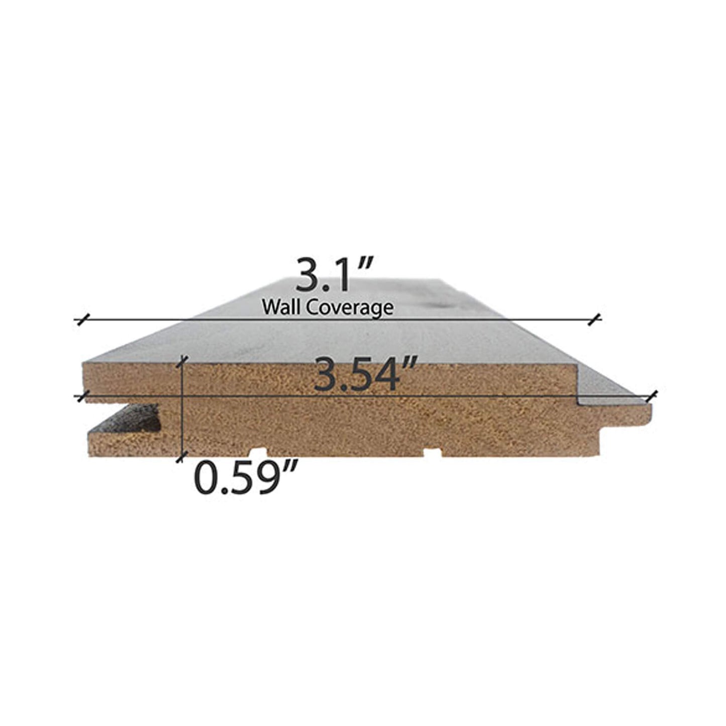 Prosaunas Aspen Midnight Black 1X4 T&G STS4 Sauna Wall Wood [Wax-Coated] (SAK57186)