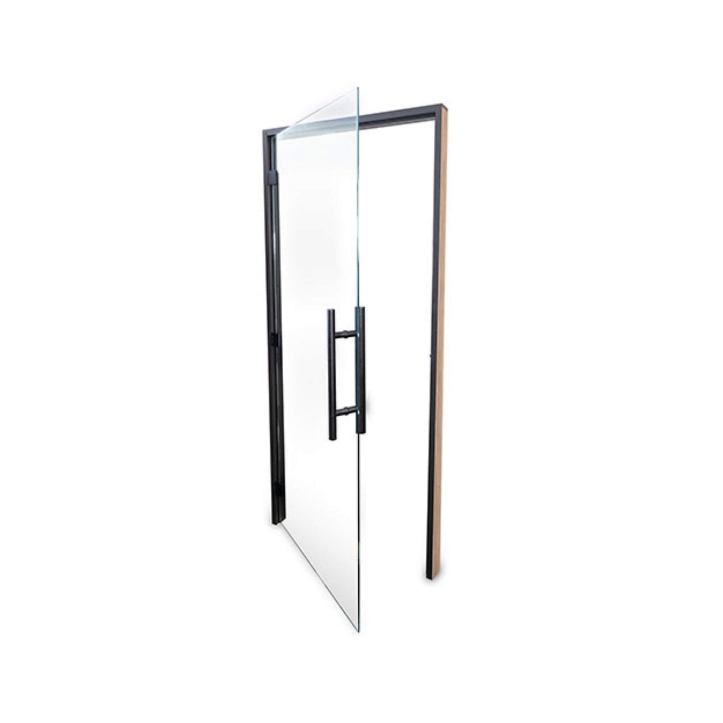 Prosaunas 36X81-Inch Black Alder Clear Prehung ADA Glass Sauna Door (SAK15497)