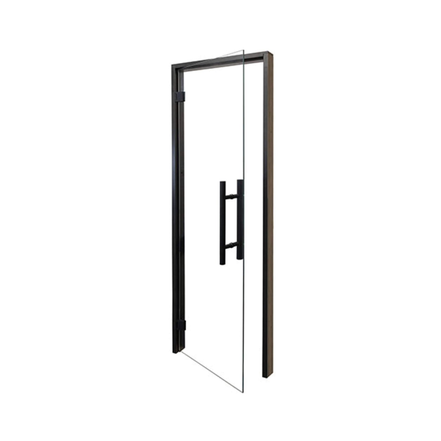 Prosaunas 24X81-Inch Black Alder Clear Glass Sauna Door (SAK38670)