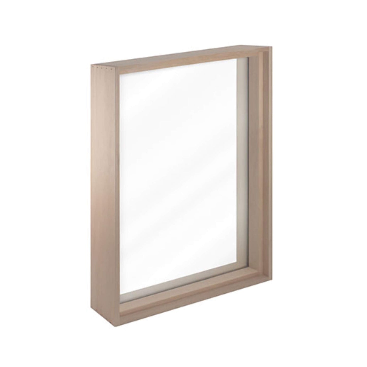 Prosaunas 24X36-Inch Large Framed Dual Pane Clear Glass Sauna Window With Hemlock (SAK66329)