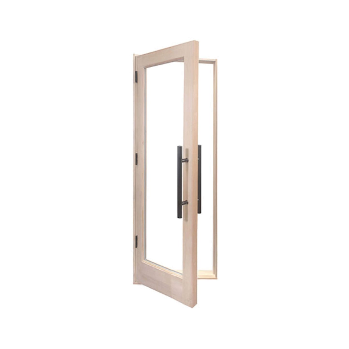 Prosaunas 24X80-Inch Prehung Solid Wood Douglas Fir Sauna Door With Dual-Pane Insulated Glass (SAK25184)