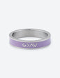 Lavender Enamel Highs and Lows Ring