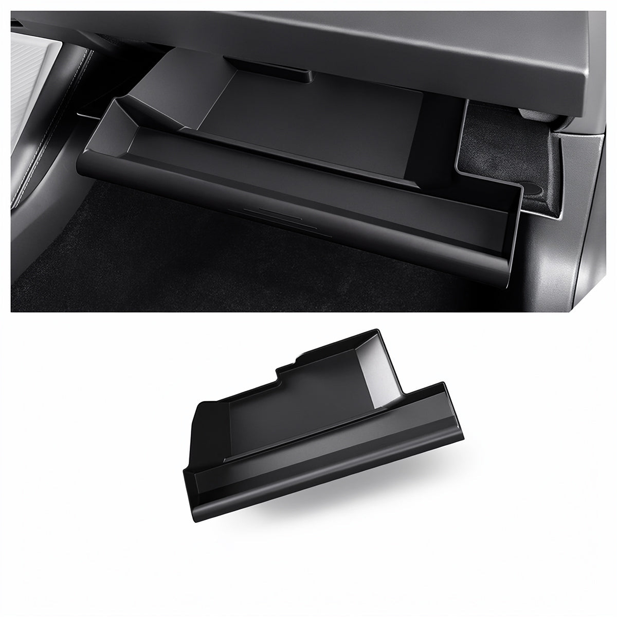 Push-Pull Glovebox Storage Case for Tesla Model 3 Highland / Model Y Juniper / YL (LHD)