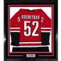 Framed Autographed/Signed Pyotr Kochetkov 35x39 Carolina Red Hockey Jersey JSA COA