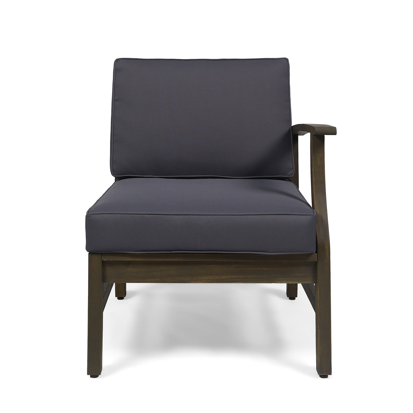 Perla 3 Seater Sofa and Table Set, Dark