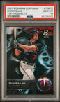 Graded 2023 Topps Bowman Platinum Brooks Lee #TOP72 Top Prospects Rookie RC Baseball Card PSA 10 Gem Mint