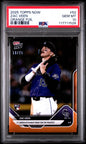 Graded 2025 Topps Now Zac Veen #52 Orange Foil /25 Rookie RC Baseball Card PSA 10 Gem Mint