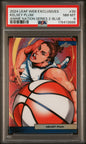 Graded 2024 Leaf Web Exclusives Kelsey Plum #39 Anime Nation Series 2 Blue /75 Basketball Card PSA 8 Near Mint