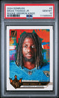 Graded 2024 Panini Donruss Brian Thomas Jr #8 Rookie Gridiron Kings Rookie RC Football Card PSA 10 Gem Mint