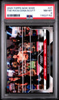 Graded 2025 Topps Now WWE The Rock John Cena Travis Scott #27 Wrestling Card PSA 8 Near Mint