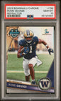 Graded 2023 Topps Bowman U Chrome Rome Odunze #138 Refractor Rookie RC Football Card PSA 10 Gem Mint