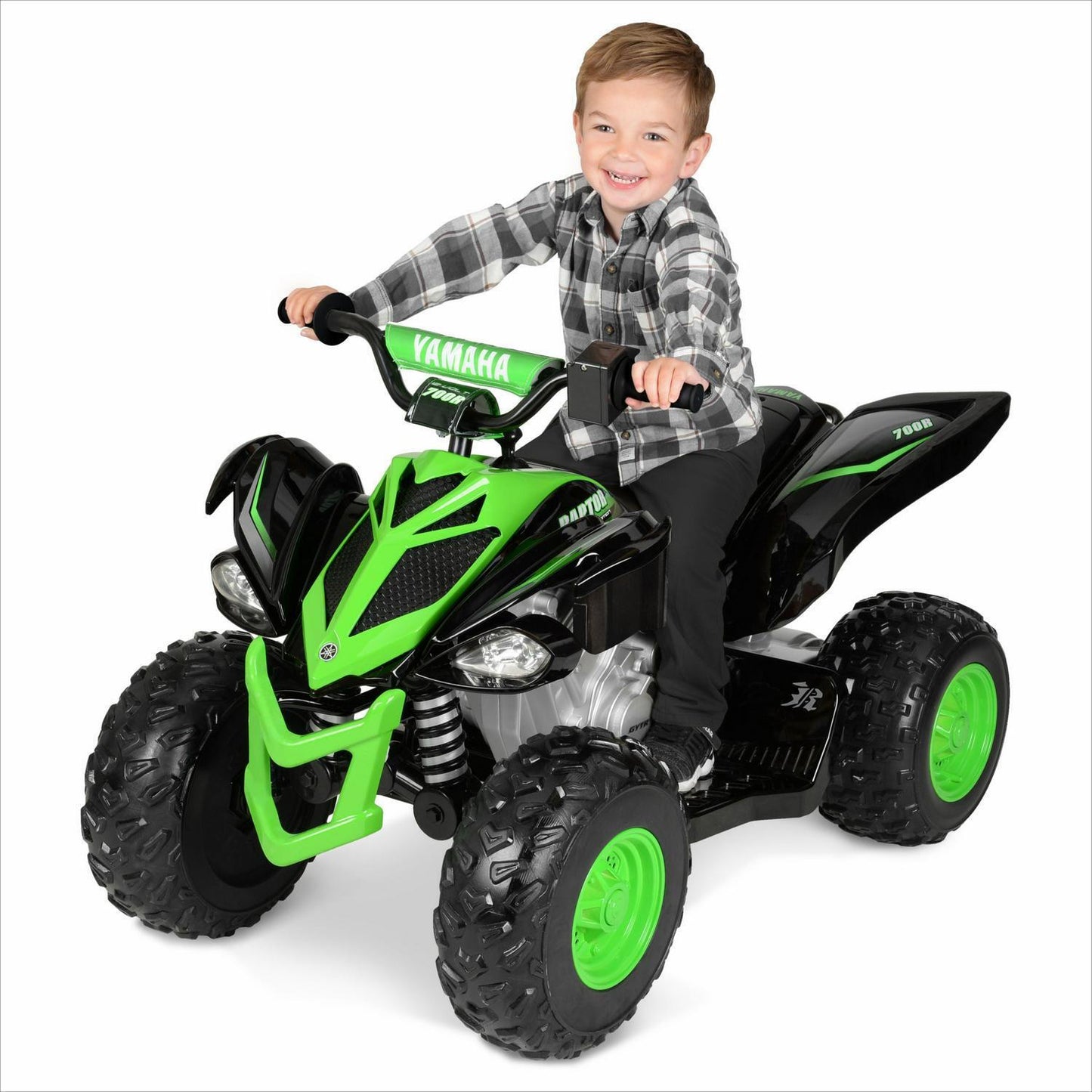 Raptor ATV 12V Battery-Powered Ride-On with Custom Graphics and Sound Effects - Suitable for Ages 3 and Up