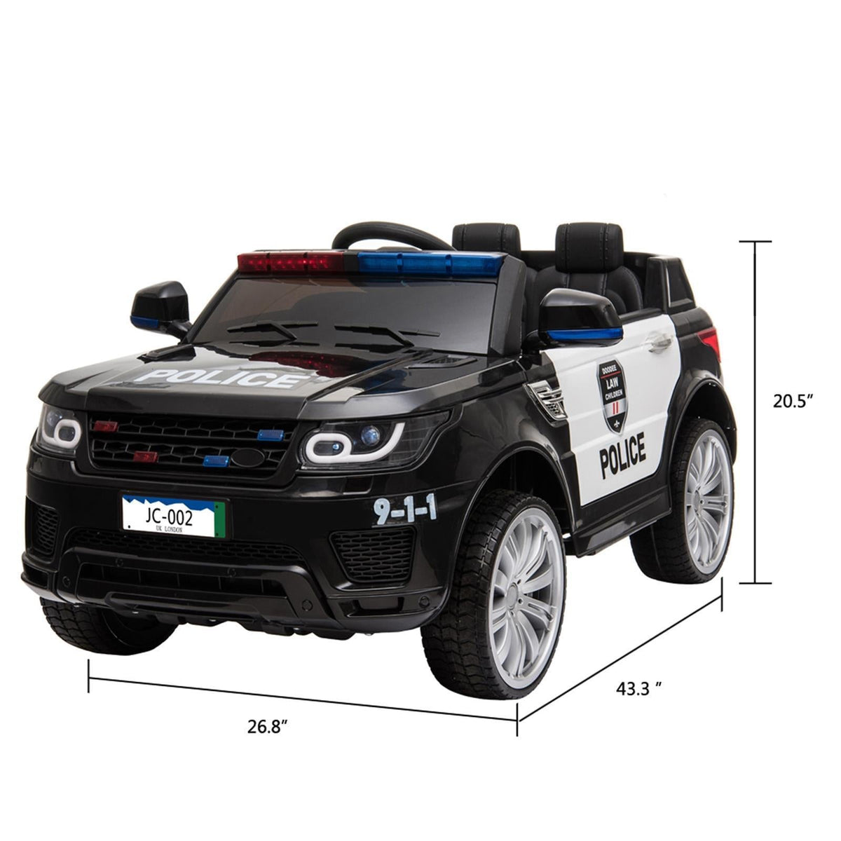 RC Electric SUV Ride-On Toy for Kids with Remote Control and LED Lights - Suitable for Ages 3 to 8