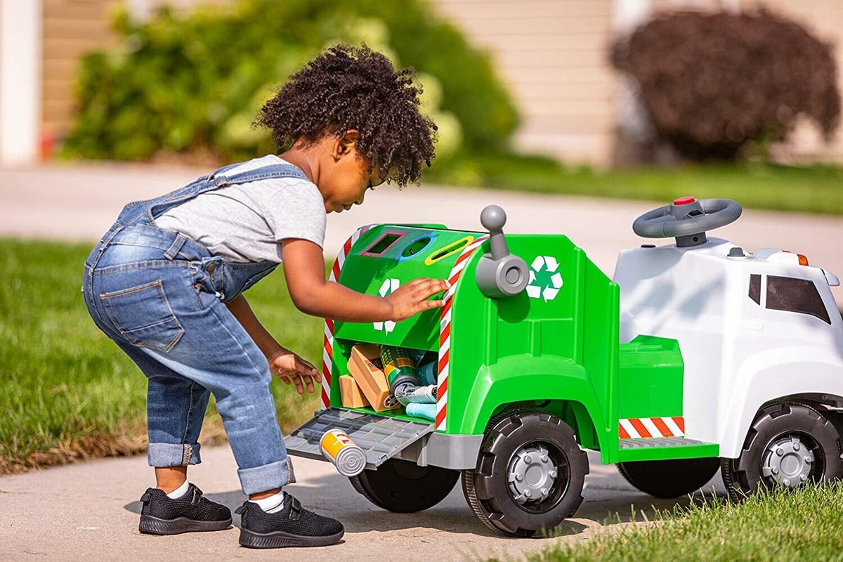 Real Rigs Toddler Recycling Truck: An Interactive Ride-On Toy for Kids Ages 1 and Up
