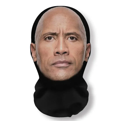 Realistic 3D Celebrity Face Mask | Full Face Nylon Cosplay Headgear for Halloween