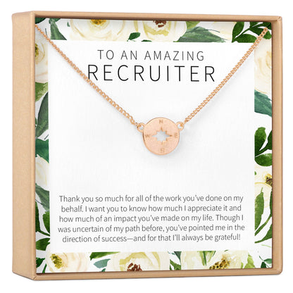 Recruiter Compass Necklace