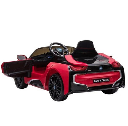 Red BMW 12V Ride-On Toy Car with Parental Remote Control for Kids Ages 3-6 (Up to 66 lbs)