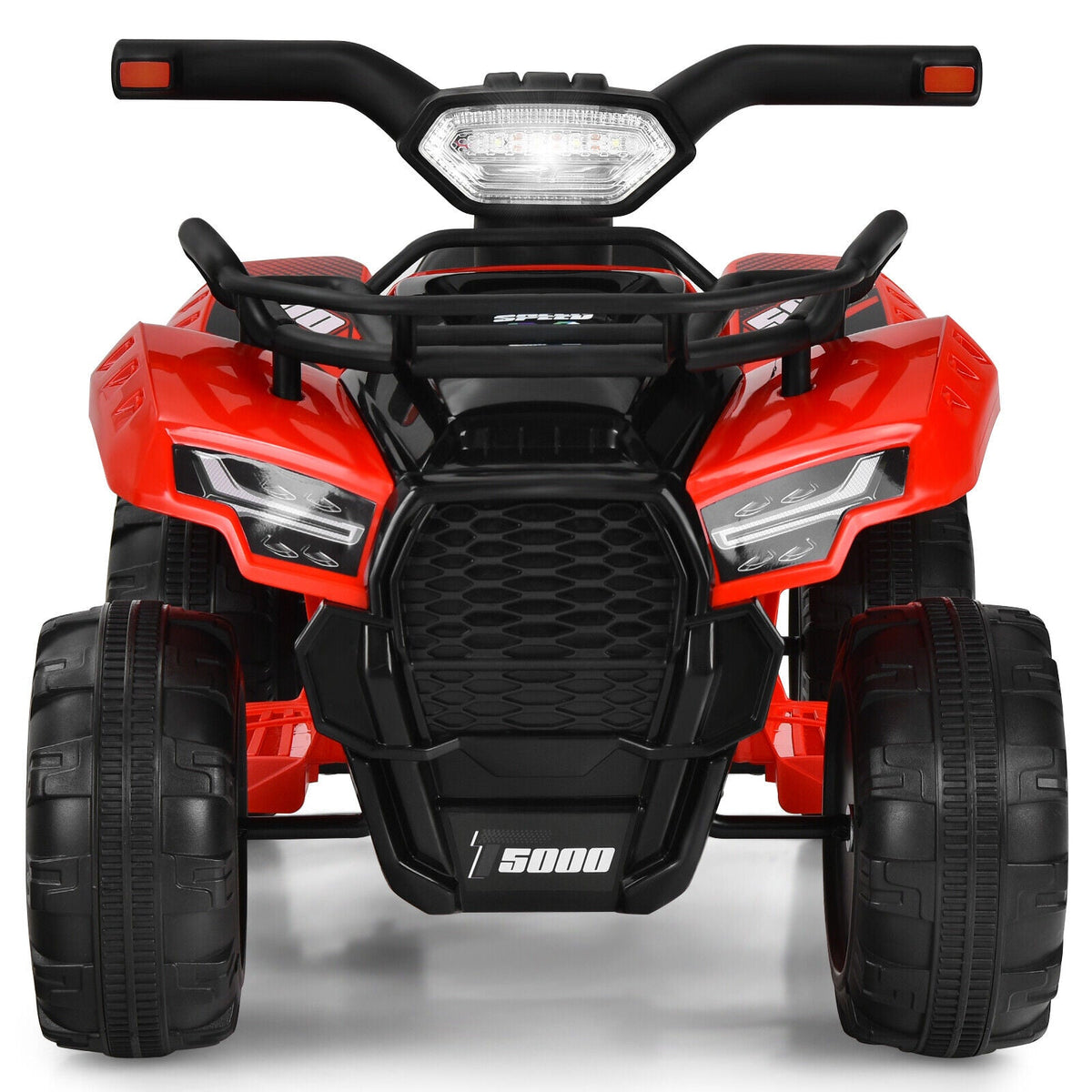 Red Electric Ride On Car for Kids with LED Lights and MP3 Player - Perfect for Toddlers!