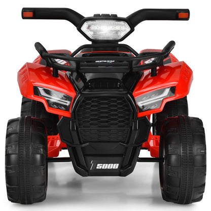 Red Electric Ride On Car for Kids with LED Lights and MP3 Player - Perfect for Toddlers!