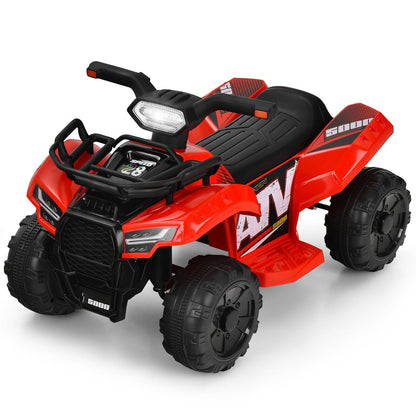 Red Electric Ride On Car for Kids with LED Lights and MP3 Player - Perfect for Toddlers!