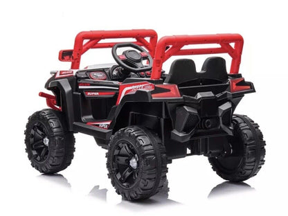 PINK UTV Ride On Car for Kids with Remote Control and Sound System