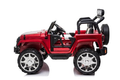 24 Volt 2 Seater 4x4 Electric Ride On Jeep Style Rubber Tires Fully Loaded Truck UTV ATV For Kids W/Magic Cars® Wireless Parental Control