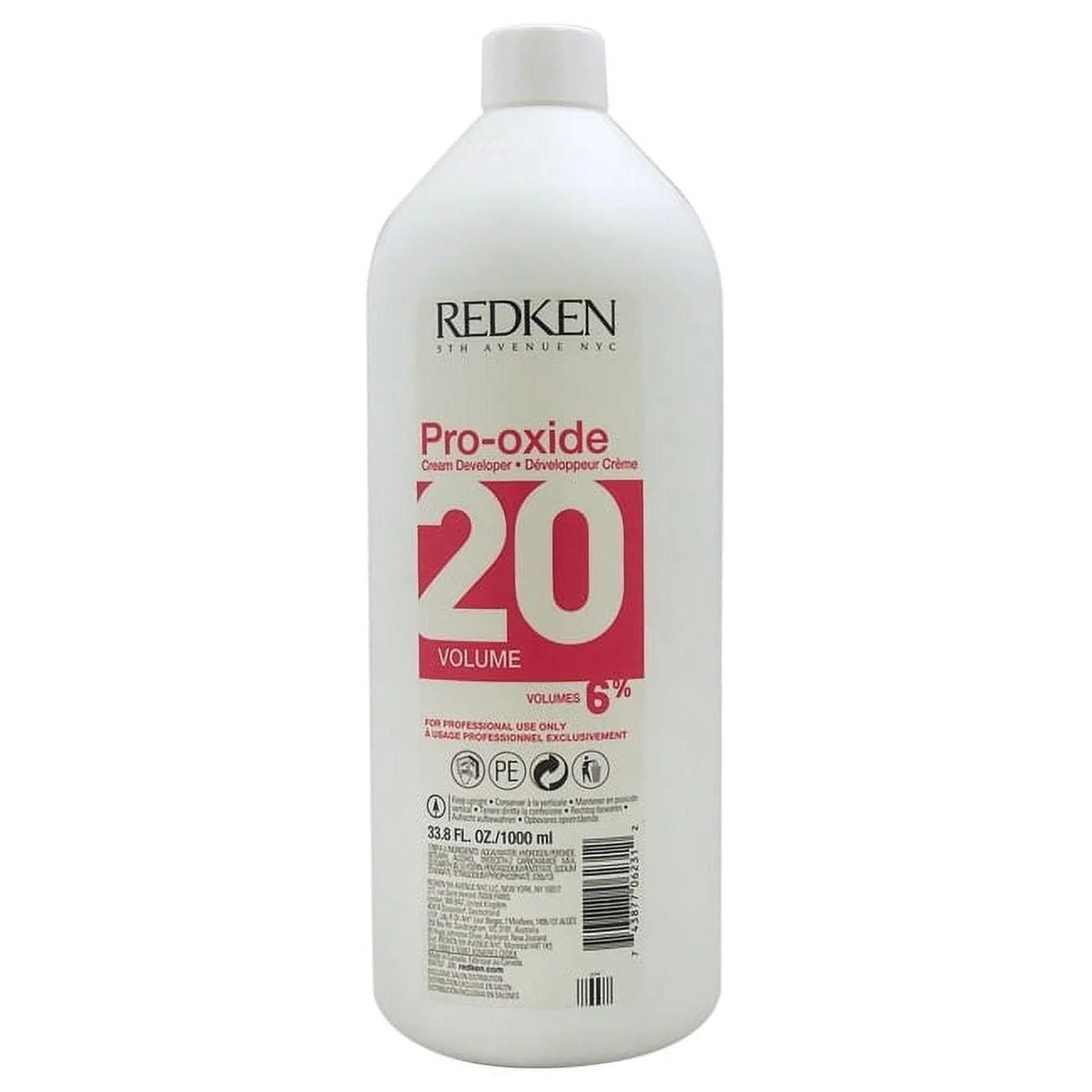 Redken Pro-Oxide Cream Developer 20 Volume 6% 33.8 oz