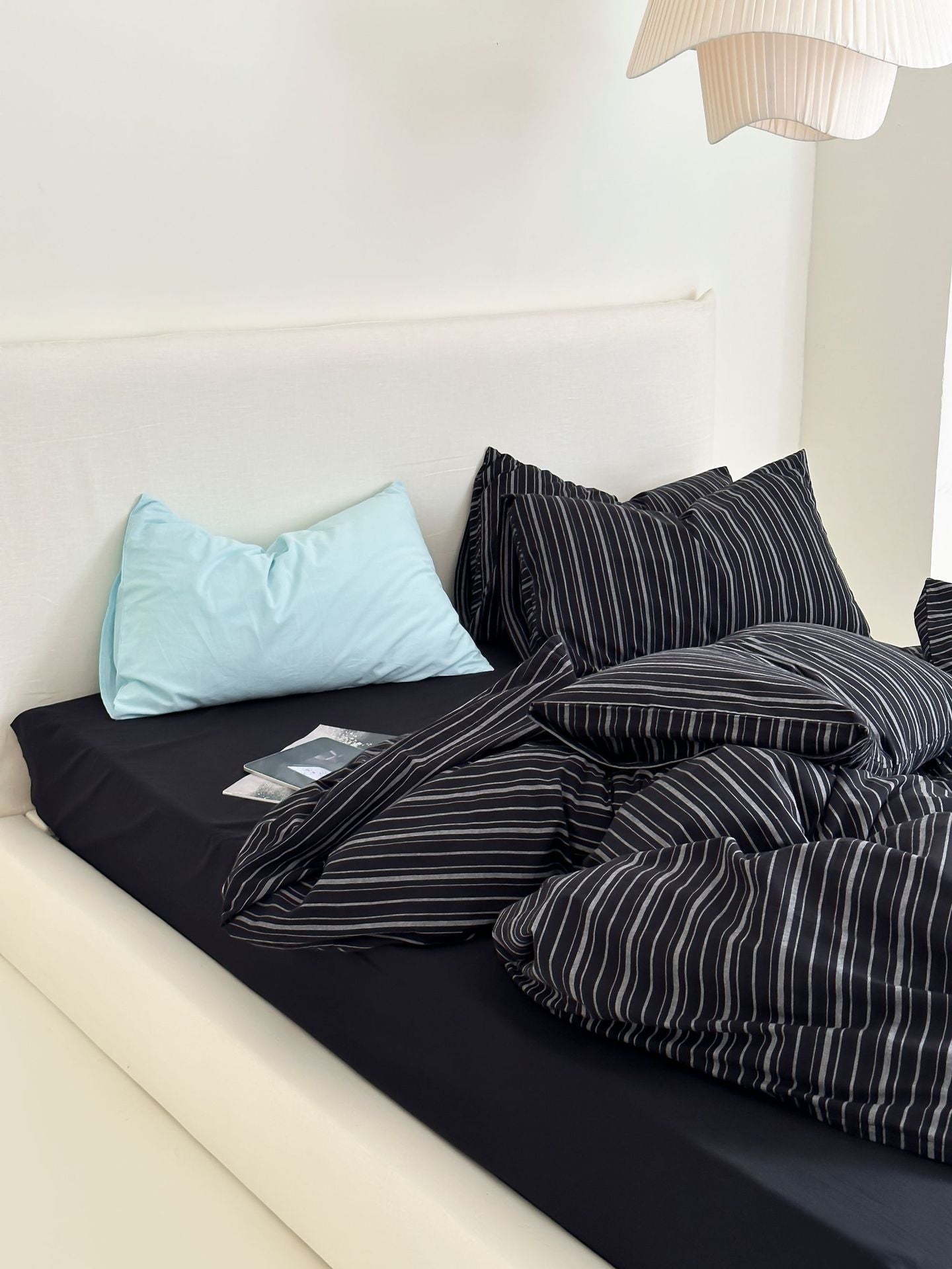 Refreshing Stripe Bedding Set / Blue Single