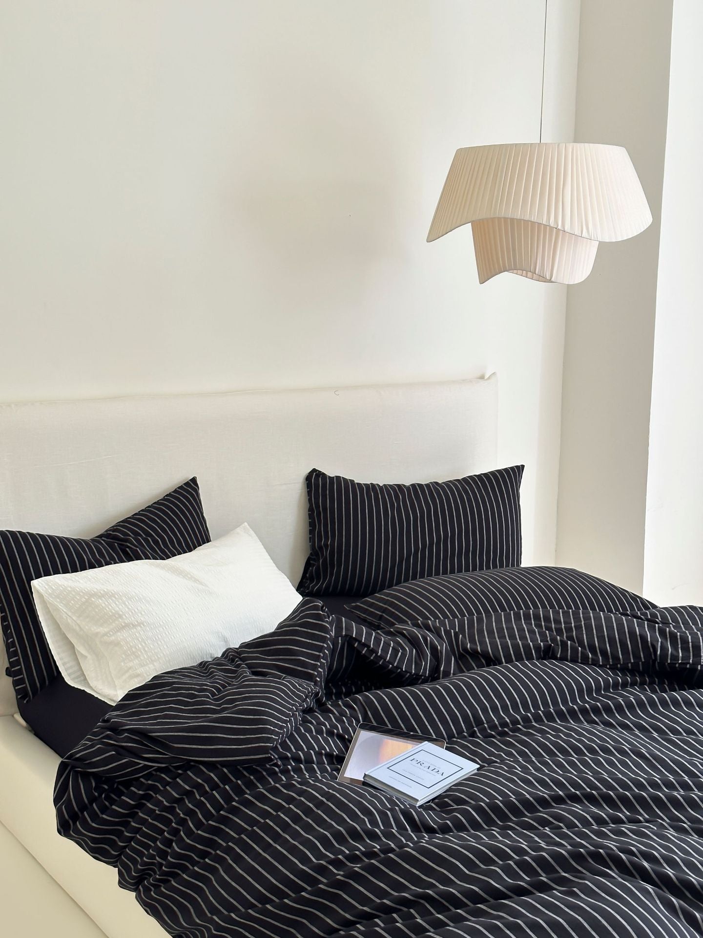 Refreshing Stripe Bedding Set / Blue Single