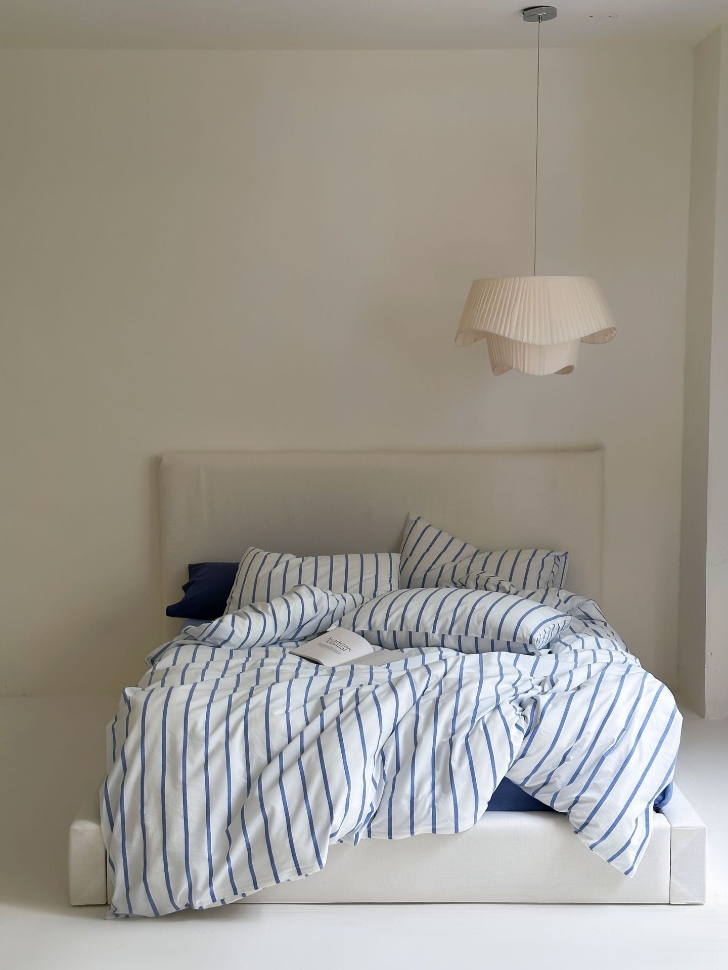 Refreshing Stripe Bedding Set / Blue Single