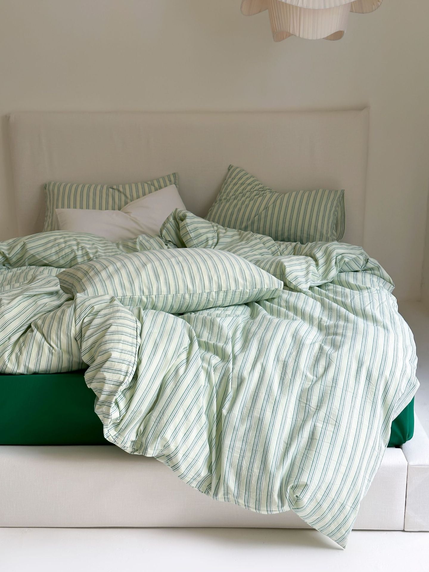 Refreshing Stripe Bedding Set / Blue Single