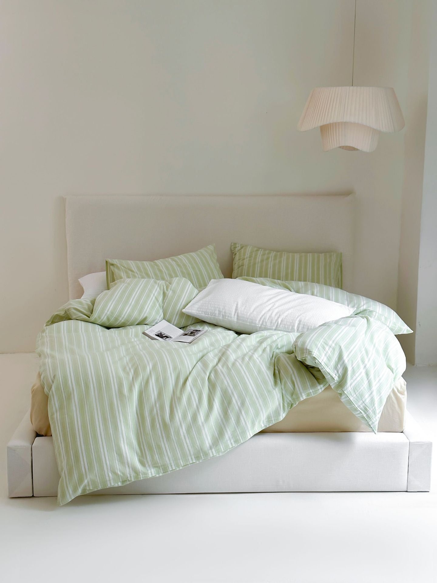 Refreshing Stripe Bedding Set / Blue Single
