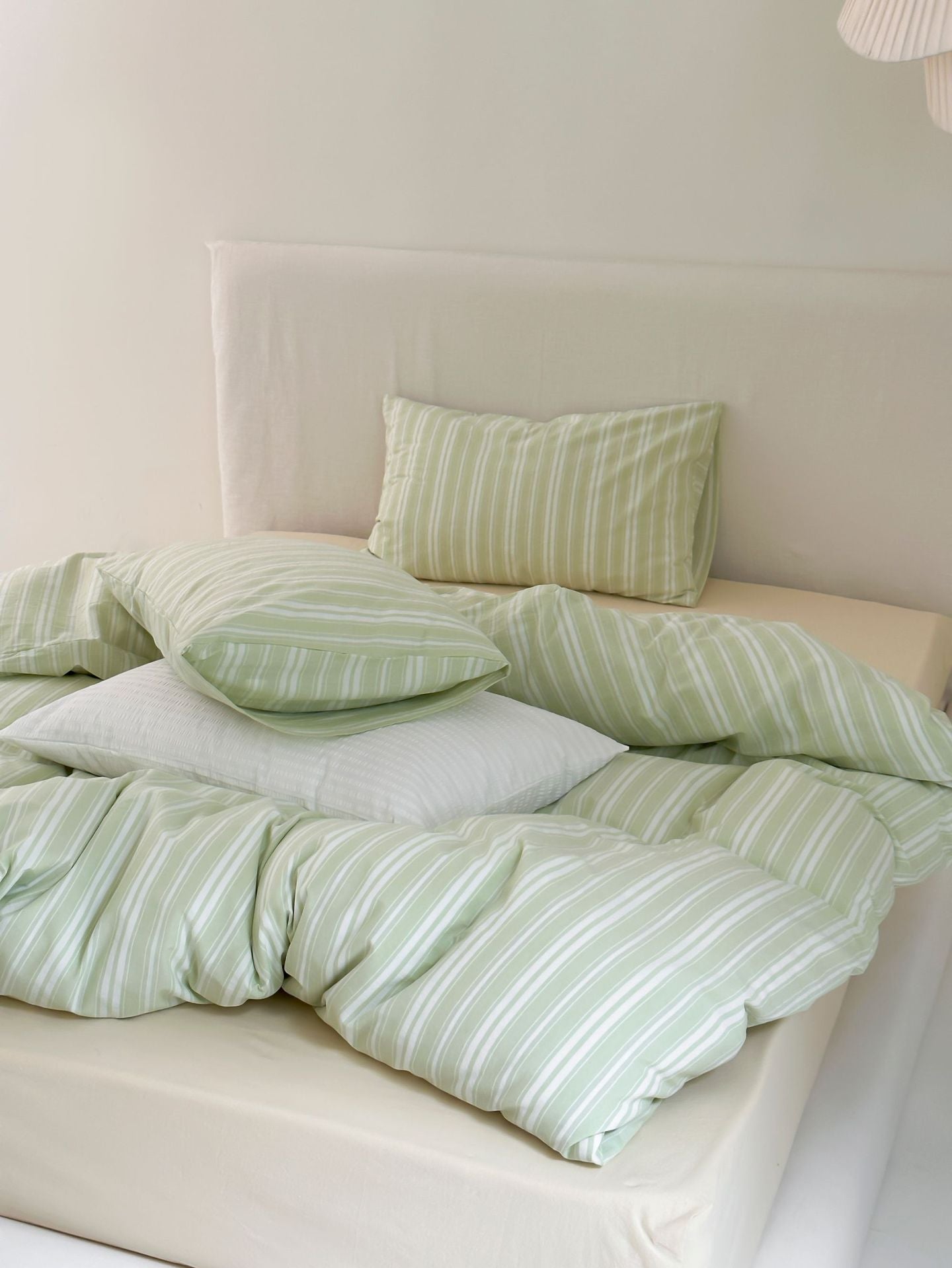 Refreshing Stripe Bedding Set / Blue Single
