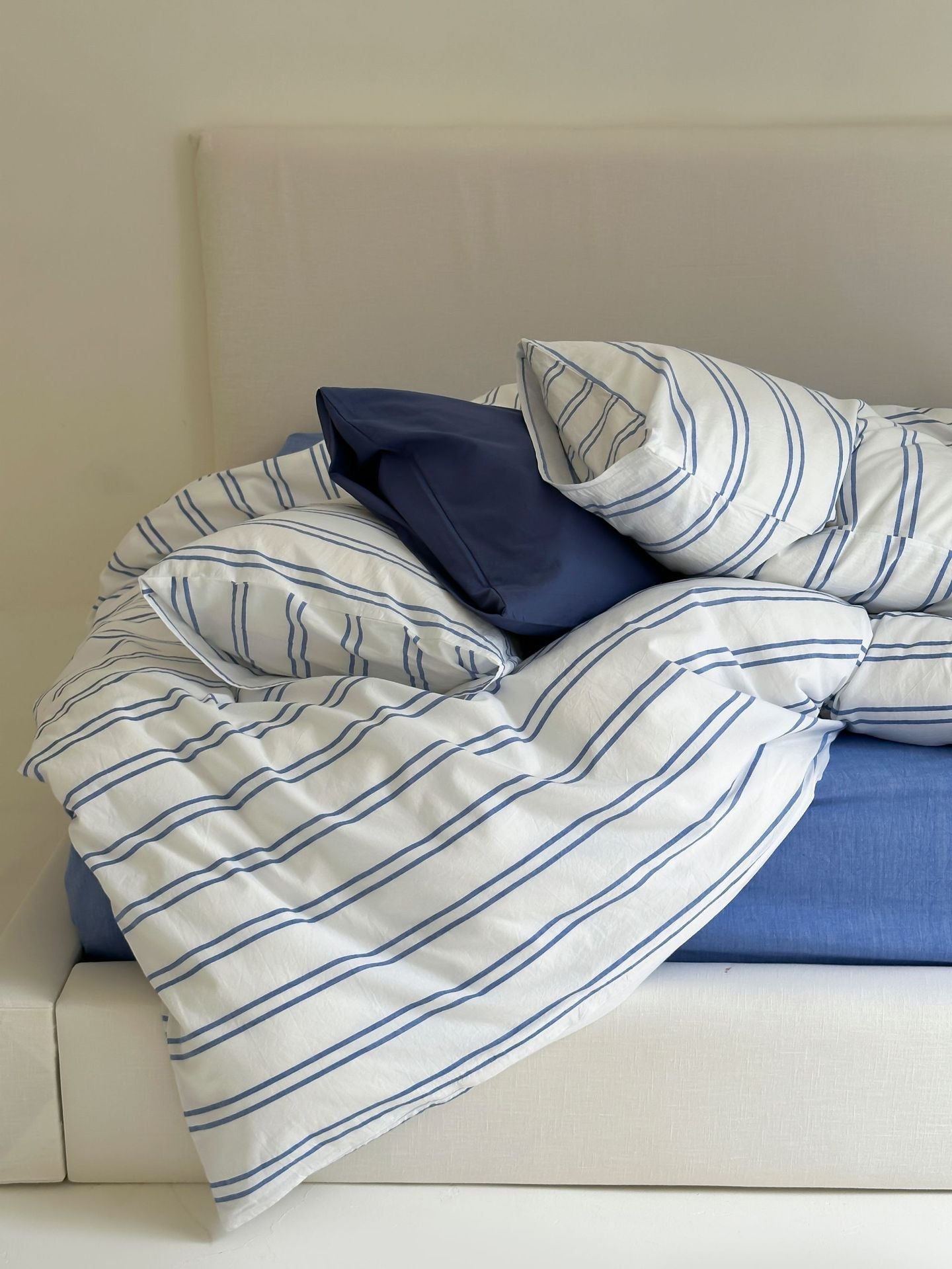 Refreshing Stripe Bedding Set / Forest Green