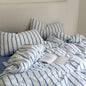 Refreshing Stripe Bedding Set / Forest Green