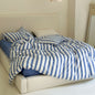 Refreshing Stripe Bedding Set / Forest Green