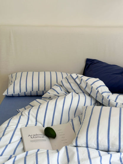 Refreshing Stripe Bedding Set / Yellow