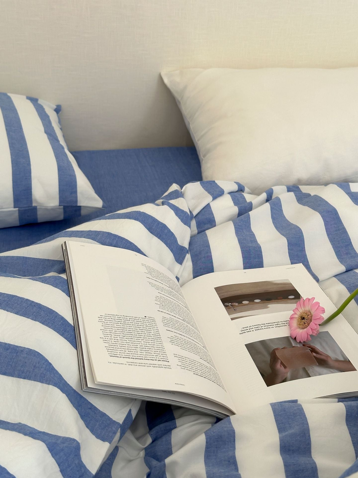 Refreshing Stripe Duvet Cover / Yellow