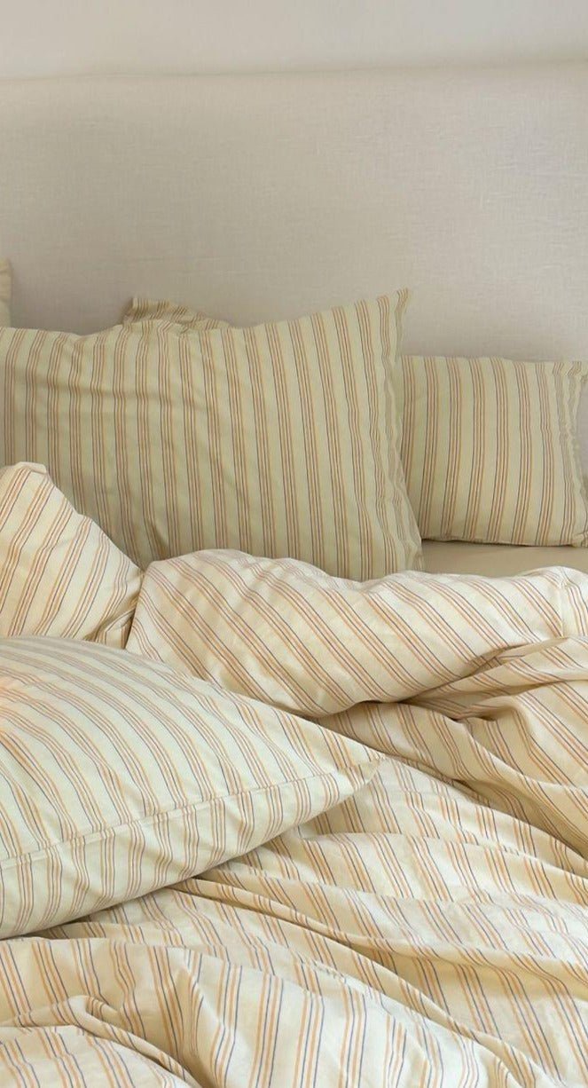 Refreshing Stripe Pillowcases / Forest Green