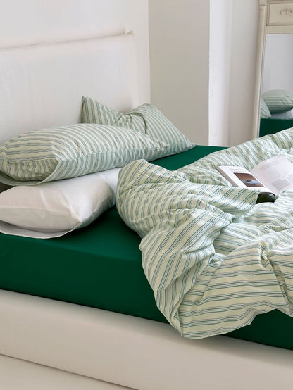 Refreshing Stripe Pillowcases / Yellow
