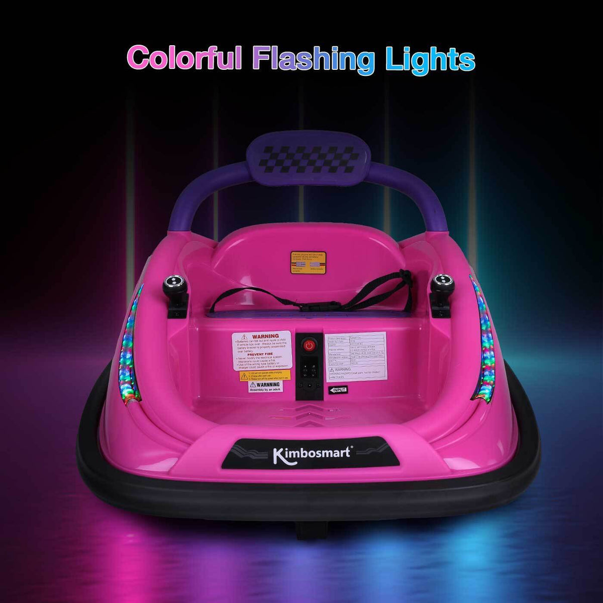 Remote Control Bumper Car for Kids with LED Lights and 360° Spin