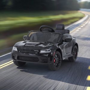 Remote Control Dodge Charger Kids Ride On Car with 12V Battery Power