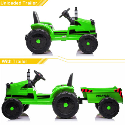Remote Control Electric Excavator Toy Tractor for Kids - 12V with 2.4GHz RC