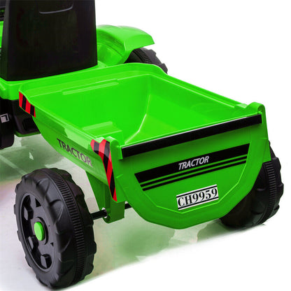 Remote Control Electric Excavator Toy Tractor for Kids - 12V with 2.4GHz RC