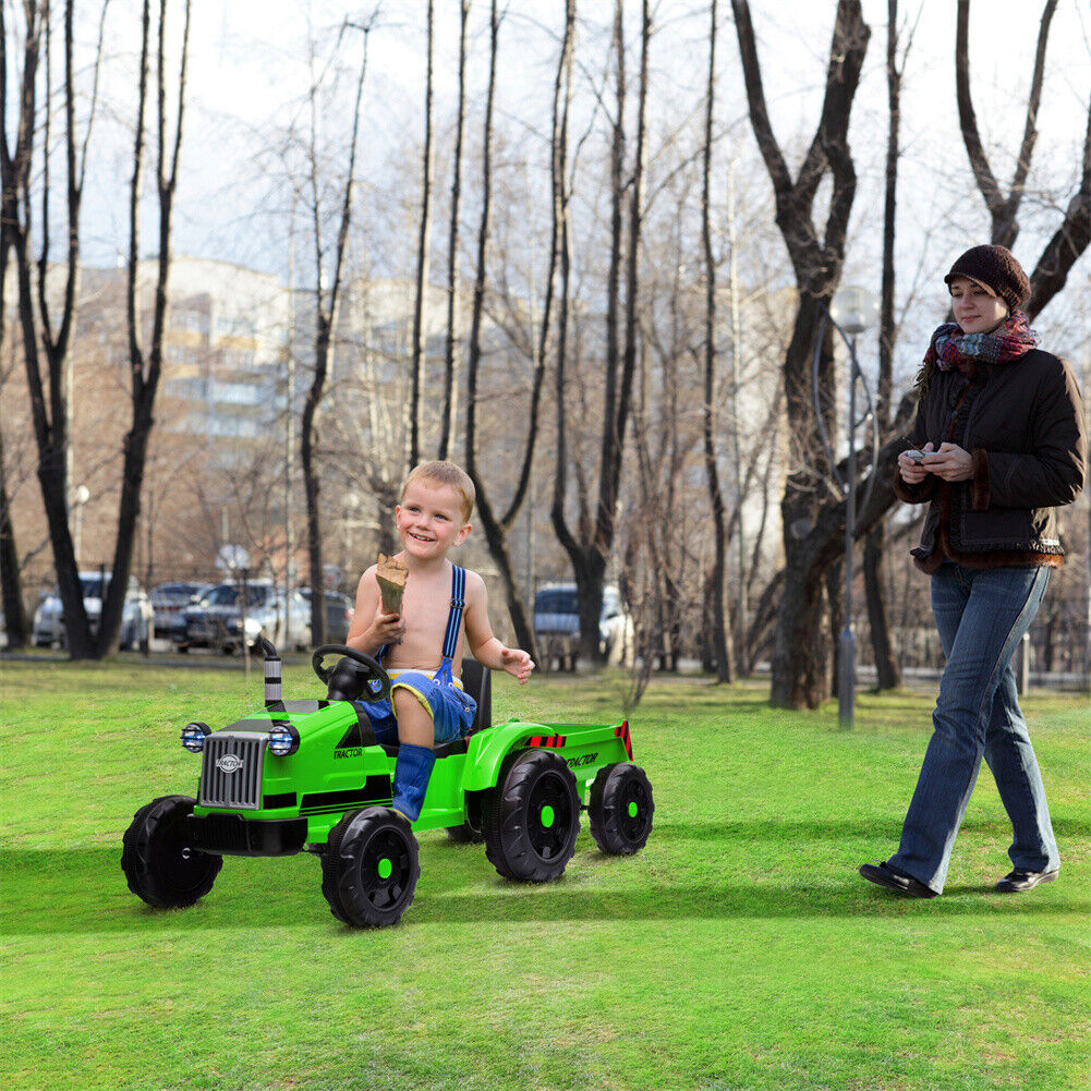 Remote Control Electric Excavator Toy Tractor for Kids - 12V with 2.4GHz RC